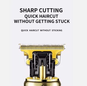 "Professional Gold Hair Trimmer for Men – Cordless Electric Hair Clipper
