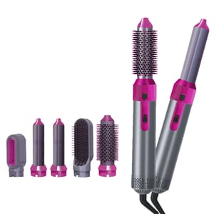 5-in-1 Hot Air Brush Set | Hair Dryer & Styler Brush for Blow Dry, Curl, Straighten & Volumize