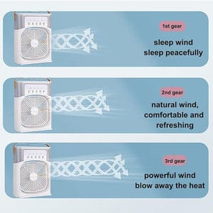 "Mini Ice Cooling Fan – Portable USB Air Cooler for Home & Office"