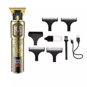"Professional Gold Hair Trimmer for Men – Cordless Electric Hair Clipper